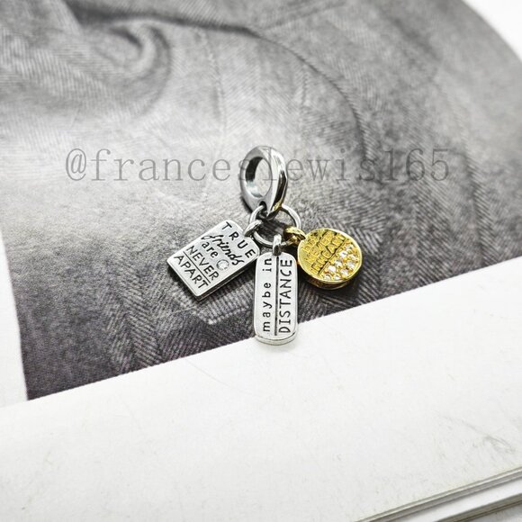 Pandora Friendship Triple Dangle Charm - Picture 6 of 6